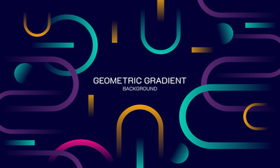 Geometric abstract background with gradients.