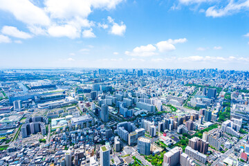 東京都市部・空撮写真