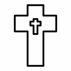 Religion Cross Icon Design Vector Template Illustration
