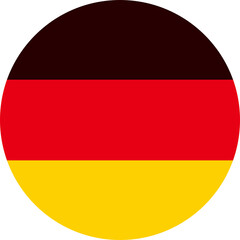 ドイツの国旗。ヨーロッパの国。