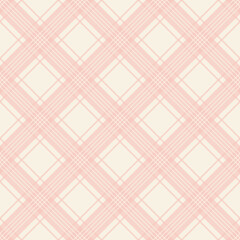 Vector simple seamless striped geometric pattern. Pink endelss fabric background
