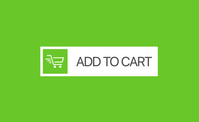 Add to cart button Shopping cart icon Flat design