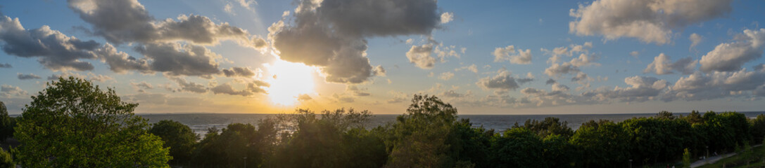 Sonnenuntergangspanorama