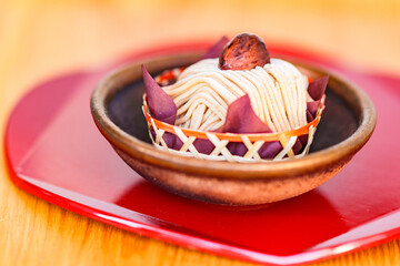 Chestnut Maron Mont Blanc Cake