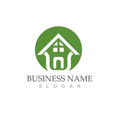 green home  vector template