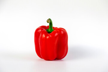 red paprika chilly pepper on white isolated
