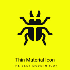 Beetle minimal bright yellow material icon
