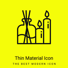 Aromatherapy minimal bright yellow material icon
