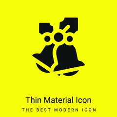 Bells minimal bright yellow material icon