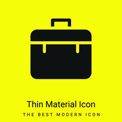 Briefcase minimal bright yellow material icon