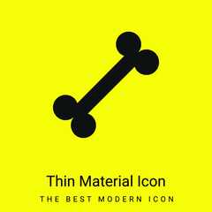 Bone minimal bright yellow material icon