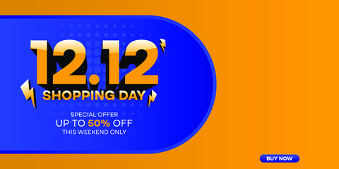 12.12 Shopping Day Sale Banner