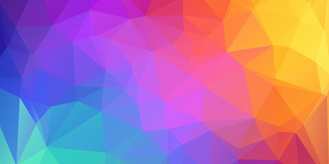 Colorful Polygonal Mosaic Background, Creative Design Templates