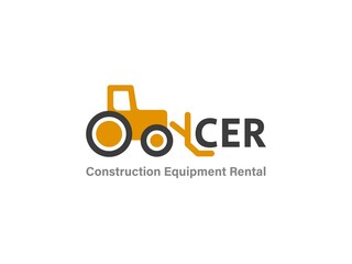 Logo for a construction company. rental and operation of special equipment