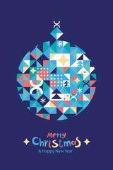 Christmas pattern in scandinavian style