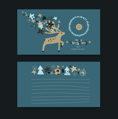 Christmas pattern in scandinavian style