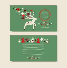 Christmas pattern in scandinavian style