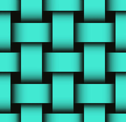 woven square seamless tile in turquoise and black shades