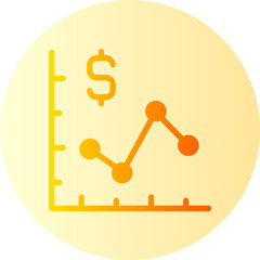 exchange rate gradient icon