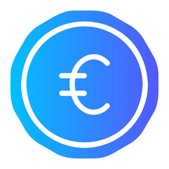 euro gradient icon