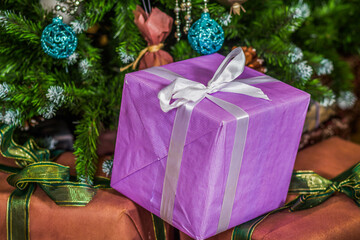 christmas tree with gifts