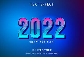 Creative Editable Text Effect, Happy New Year Style Text Effect Vector
