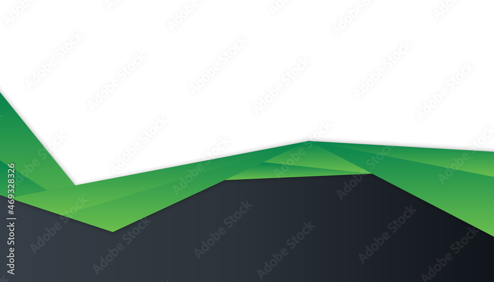 Poster Modern abstract black green white background. Vector abstract graphic design Banner Pattern background template.