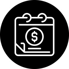 payment day glyph icon