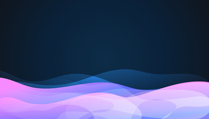 Abstract background dark blue and pink purple with technology wave curve liens modern corporate concept.
