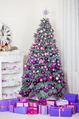 christmas tree with gifts