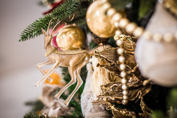 christmas decoration on the tree