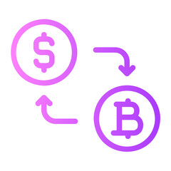 exchange gradient icon