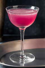 Cold Refreshing Purple Aviation Cocktail