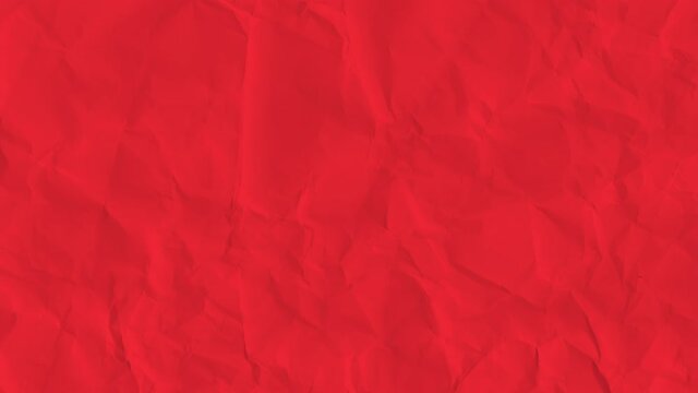 Abstract art background animation color crumpled paper. Realistic cartoon wrinkled surface texture in modern trendy stop motion style. Fashion minimal dynamic concept design.