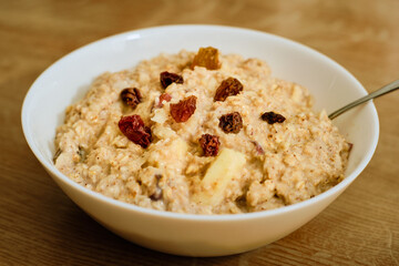 Oatmeal porridge in bowl