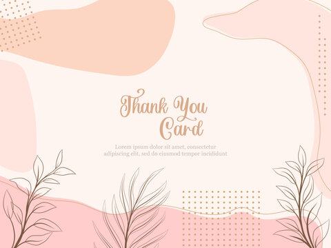 thankyou card memphis style template design