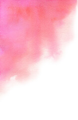 Obraz premium Watercolor abstract pink spot. Blot, splash for vertical postcards and invitations template