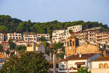 Tossa De Mar, Catalonia, Spain. Picturesque little town near Barcelona. Famous tourist destination Costa Brava.