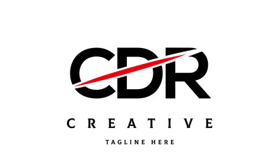 CDR creative three latter logo