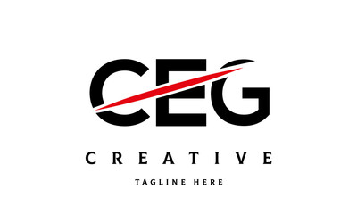 Fototapeta CEG creative three latter logo obraz