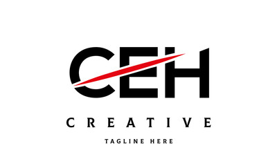 CEH creative three latter logo