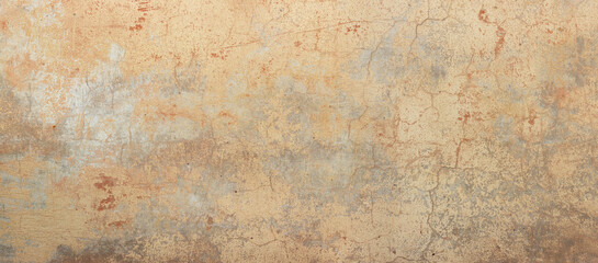  Beautiful ochre concrete wall with a lot of cracks and colorful spots	
