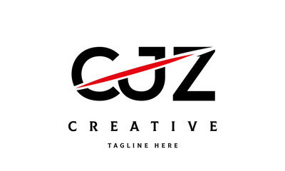 CJZ creative three latter logo