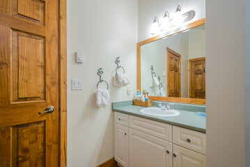 Fragment of a luxury bathroom