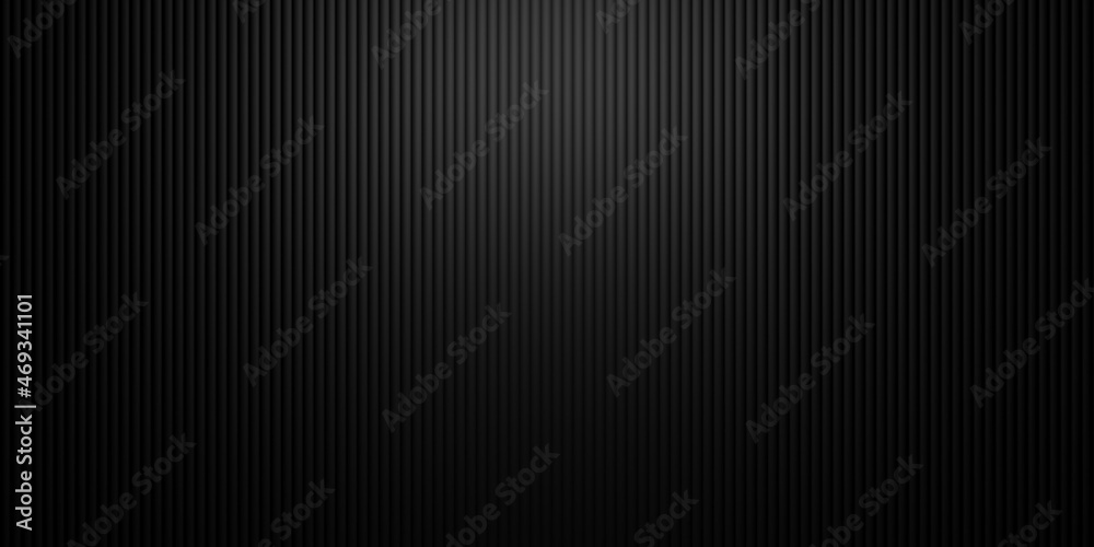 Poster modern minimal black thin vertical tubes array geometrical pattern background flat lay top view from