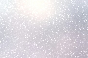 Fototapeta premium Winter airy light simple background decorated blur pattern of snowfall. Day lighting.