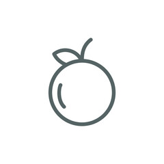 simple fruit icon on white background