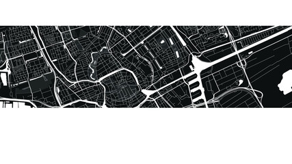 digital vector map city of Groningen. You can resize how do you want. Big detail map city - obrazy, fototapety, plakaty