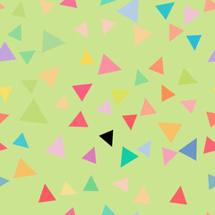 seamless vector geometric triangle pattern with removable lens