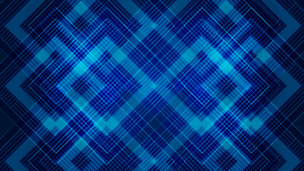 Web digital art background. Blue neon pattern